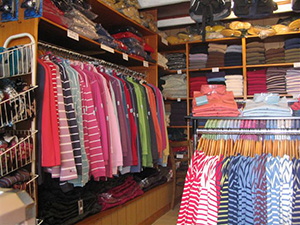 Our Shop - a range of clothing. 