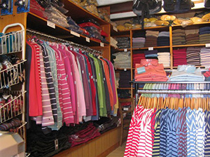 Our Shop - a range of clothing.